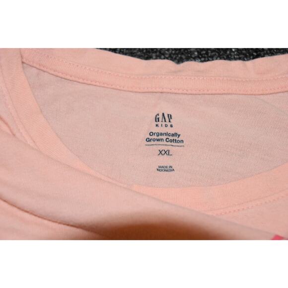 Gap Kids Short Sleeve Graphic Tee, Melon Orange with Zoo Print, XXL 14/16 - Picture 3 of 3